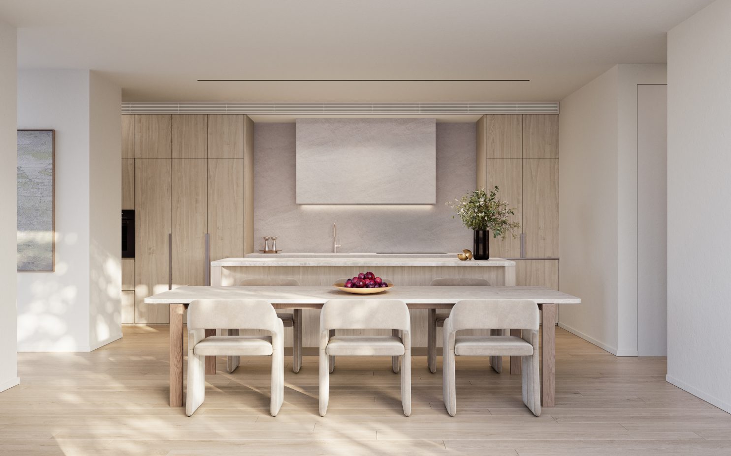 The light kitchen scheme at Grandview.